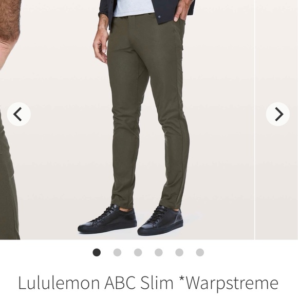 Lululemon ABC Slim *Warpstreme - Dark Olive 30